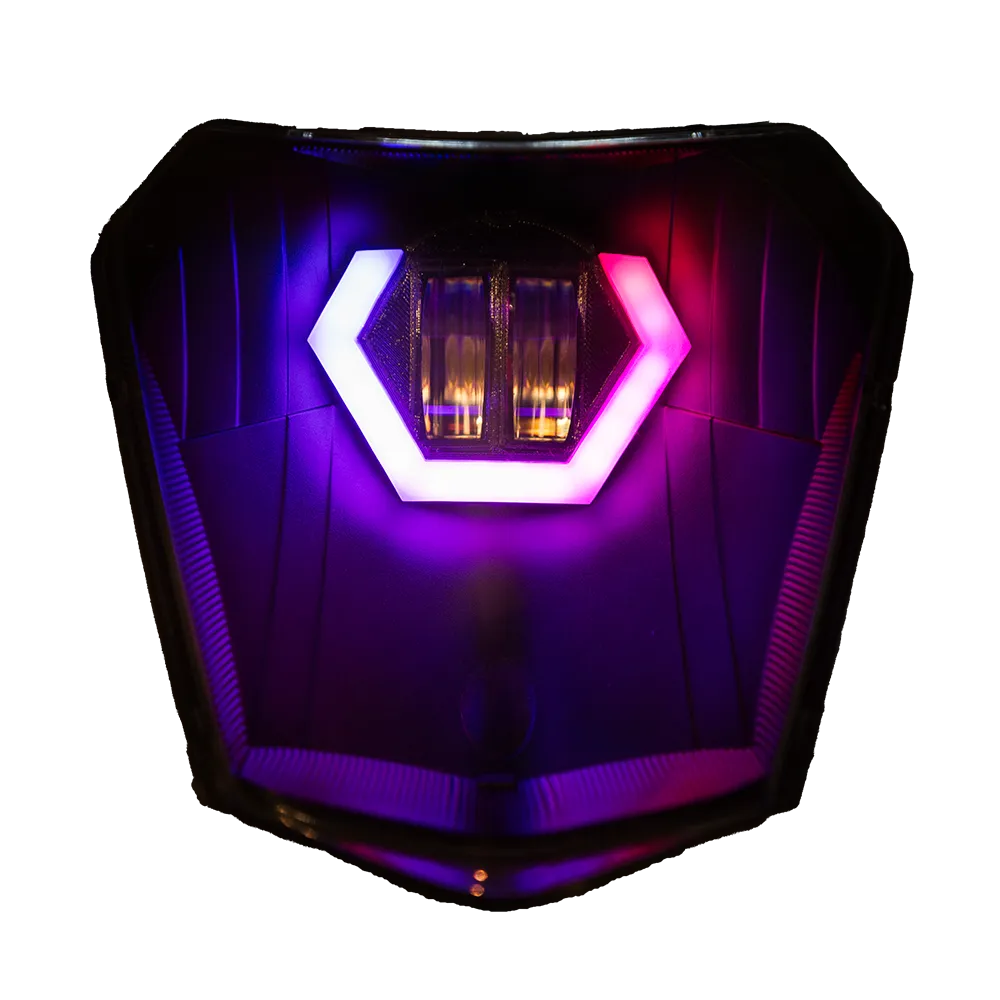 KTM Hexagon RGB LED Headlight